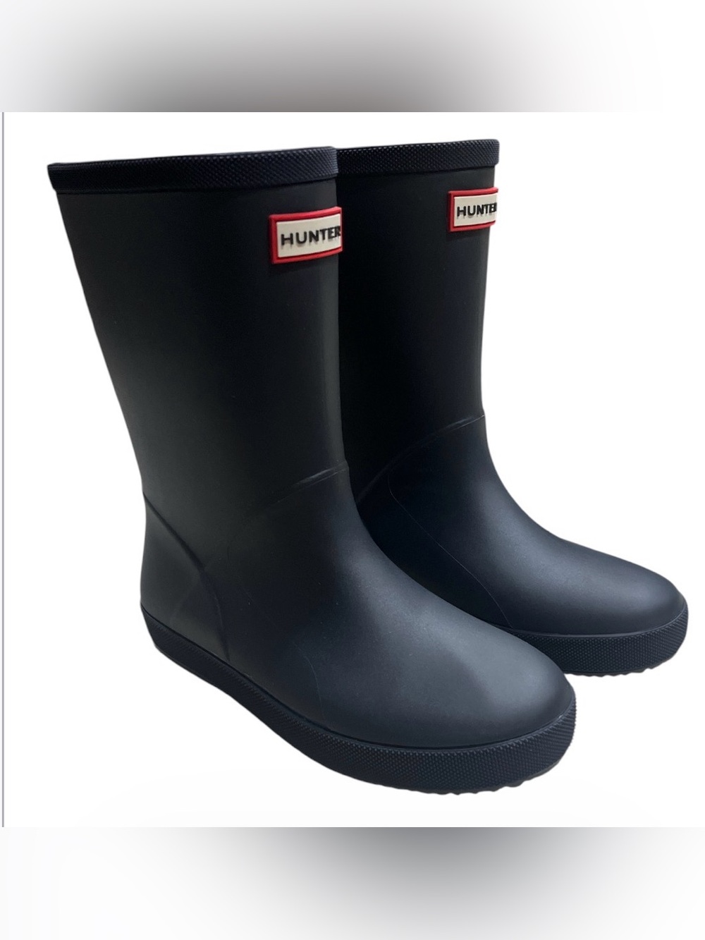 Hunter Original Kids First Classic Navy Blue Waterproof Rain Boots Size US 1 / E